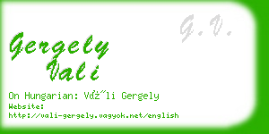 gergely vali business card